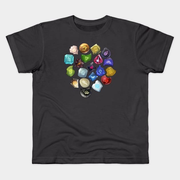 Soulstones (Endwalker Edition) Kids T-Shirt by Carrion Beast